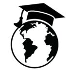 Icono de estudiantes Erasmus para orlas universitarias